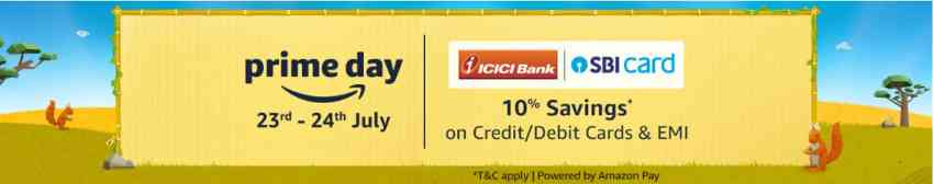 Amazon Prime Day 2022 | 10% Instant Discount (ICICI Bank Cards)