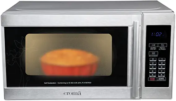 Croma 20-Litre Convection Microwave Oven with 200 Auto-Cook Menus (CRAM0193, Black)
